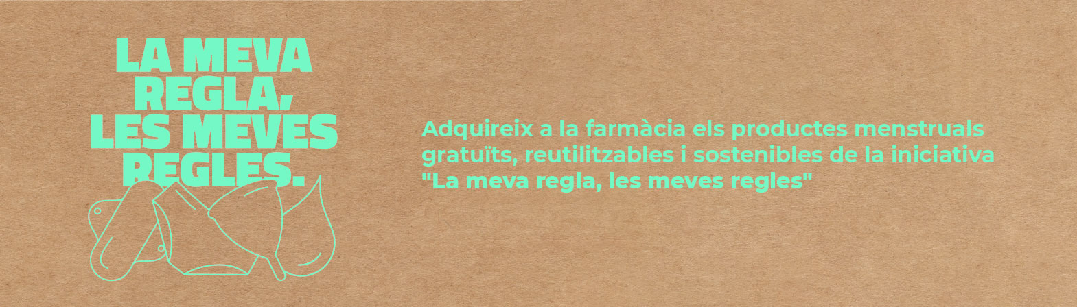 Adquireix a la farmàcia els productes menstruals gratuïts, reutilitzables i sostenibles de la iniciativa "La meva regla, les meves regles"