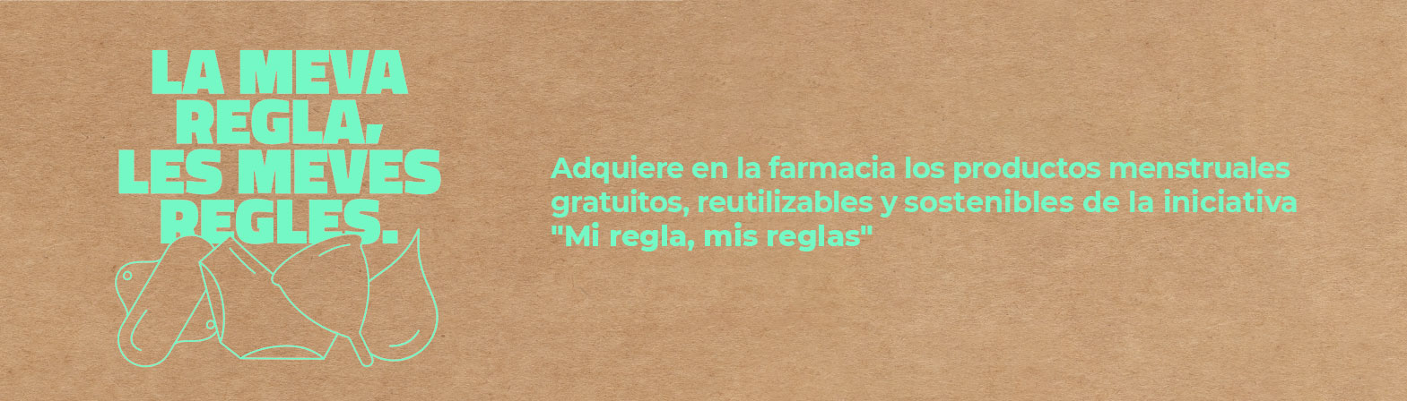 Adquiere en la farmacia los productos menstruales gratuitos, reutilizables y sostenibles de la iniciativa "Mi regla, mis reglas"