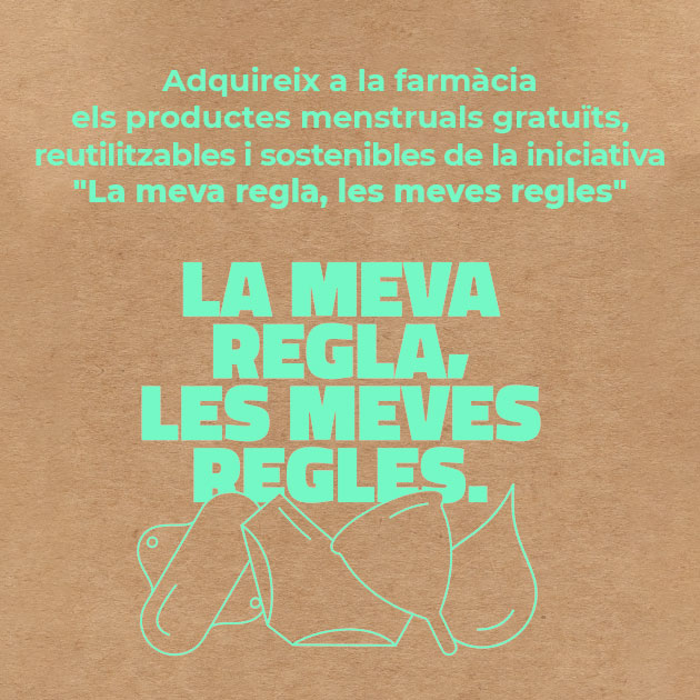 Adquireix a la farmàcia els productes menstruals gratuïts, reutilitzables i sostenibles de la iniciativa "La meva regla, les meves regles"